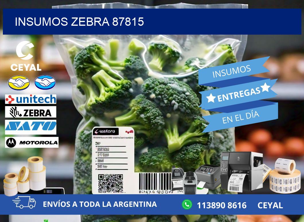 INSUMOS ZEBRA 87815