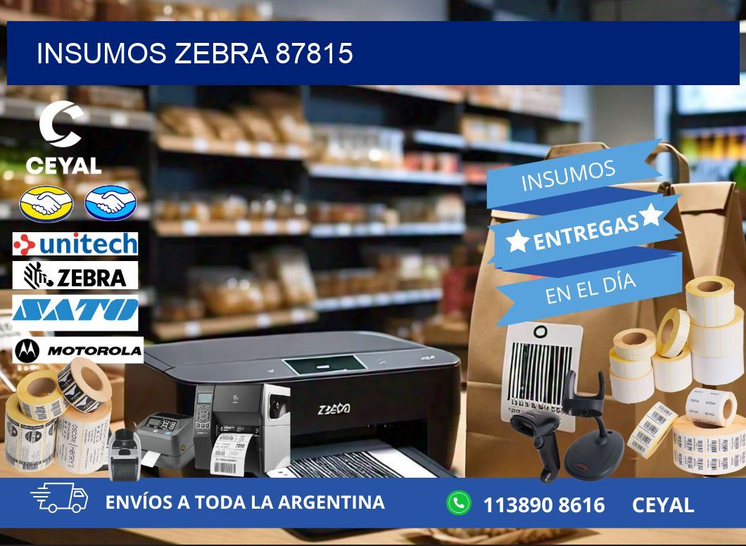 INSUMOS ZEBRA 87815