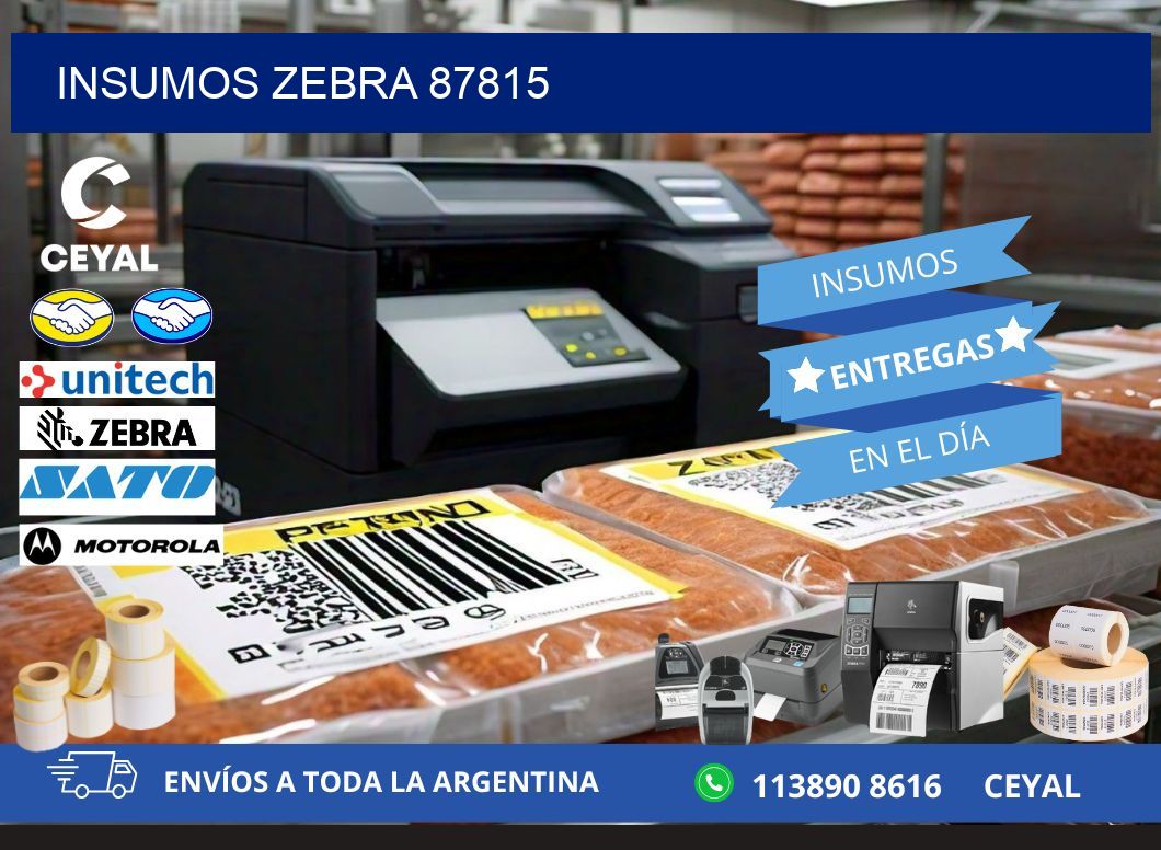 INSUMOS ZEBRA 87815