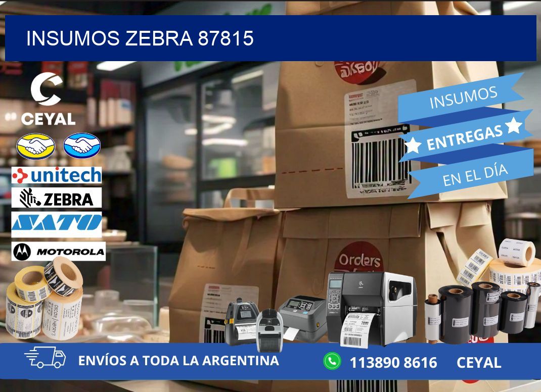 INSUMOS ZEBRA 87815