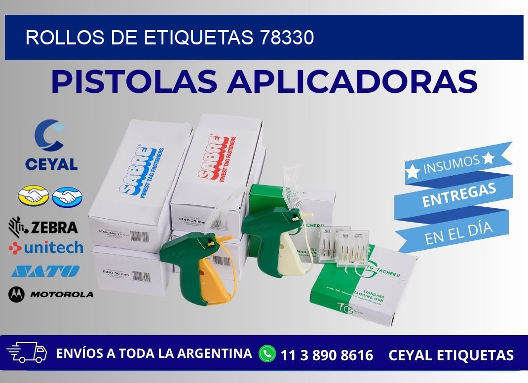 ROLLOS DE ETIQUETAS 78330