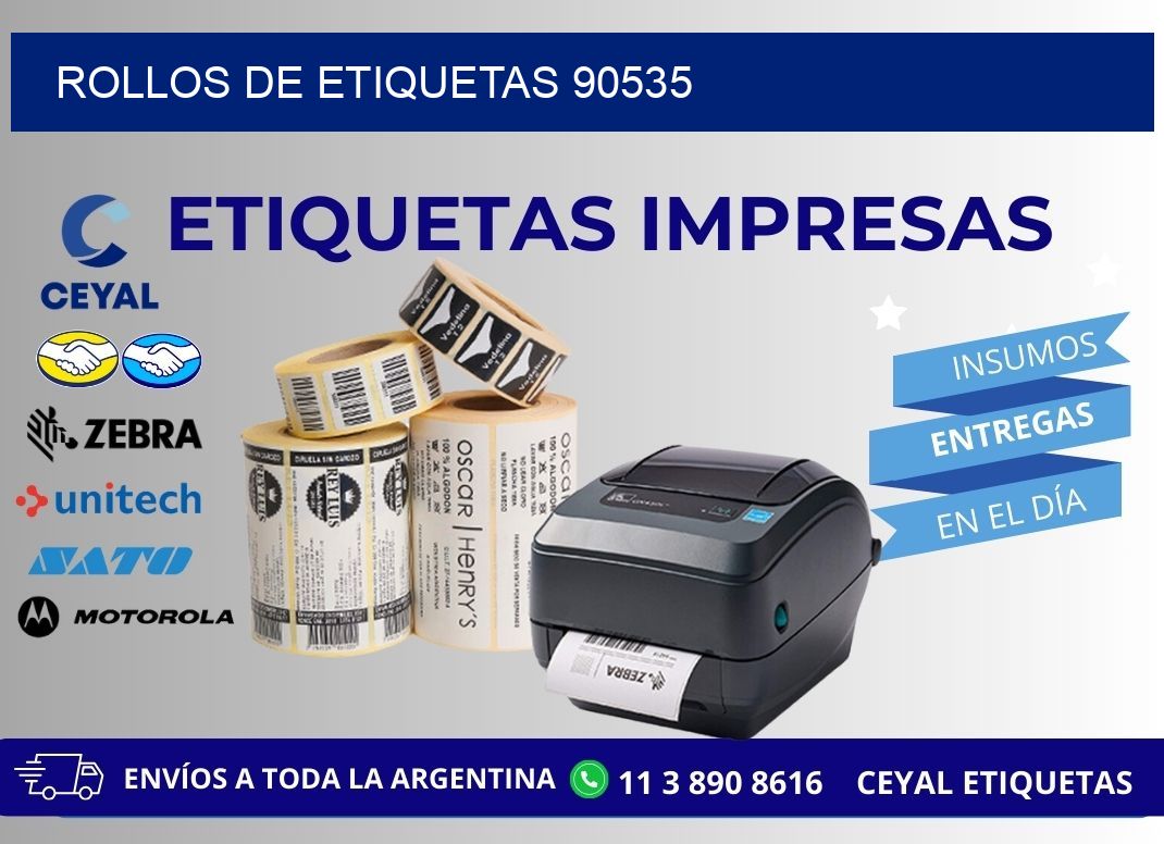 ROLLOS DE ETIQUETAS 90535