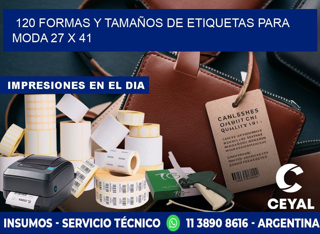 120 FORMAS Y TAMAÑOS DE ETIQUETAS PARA MODA 27 x 41
