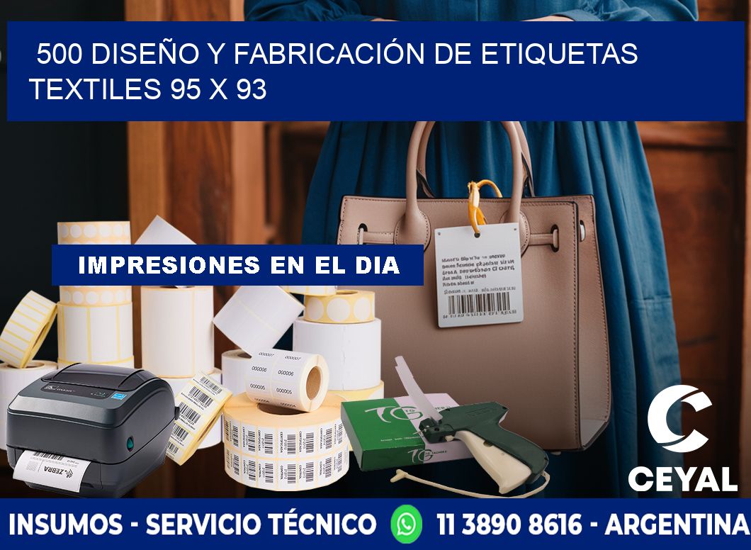 500 DISEÑO Y FABRICACIÓN DE ETIQUETAS TEXTILES 95 x 93