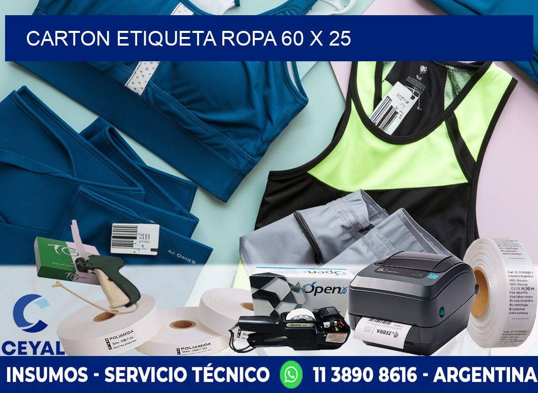 CARTON ETIQUETA ROPA 60 x 25