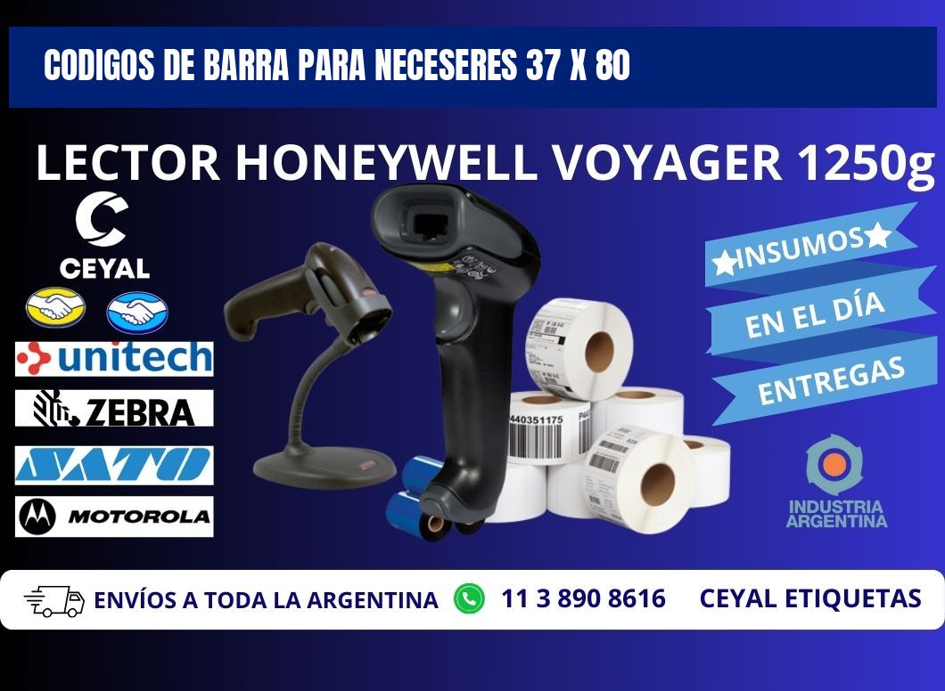 CODIGOS DE BARRA PARA NECESERES 37 x 80