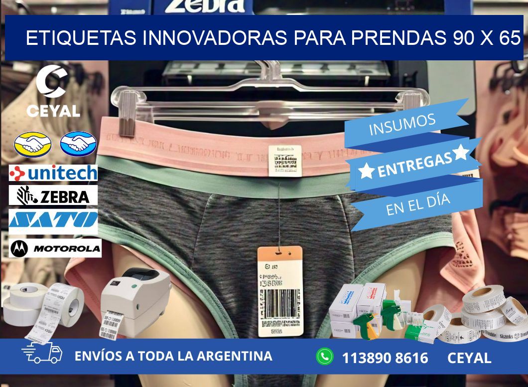 ETIQUETAS INNOVADORAS PARA PRENDAS 90 x 65