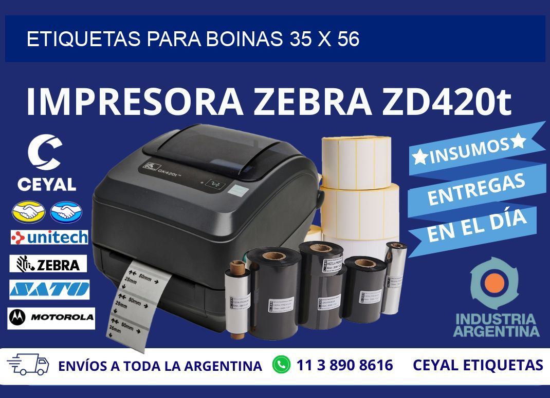 ETIQUETAS PARA BOINAS 35 x 56