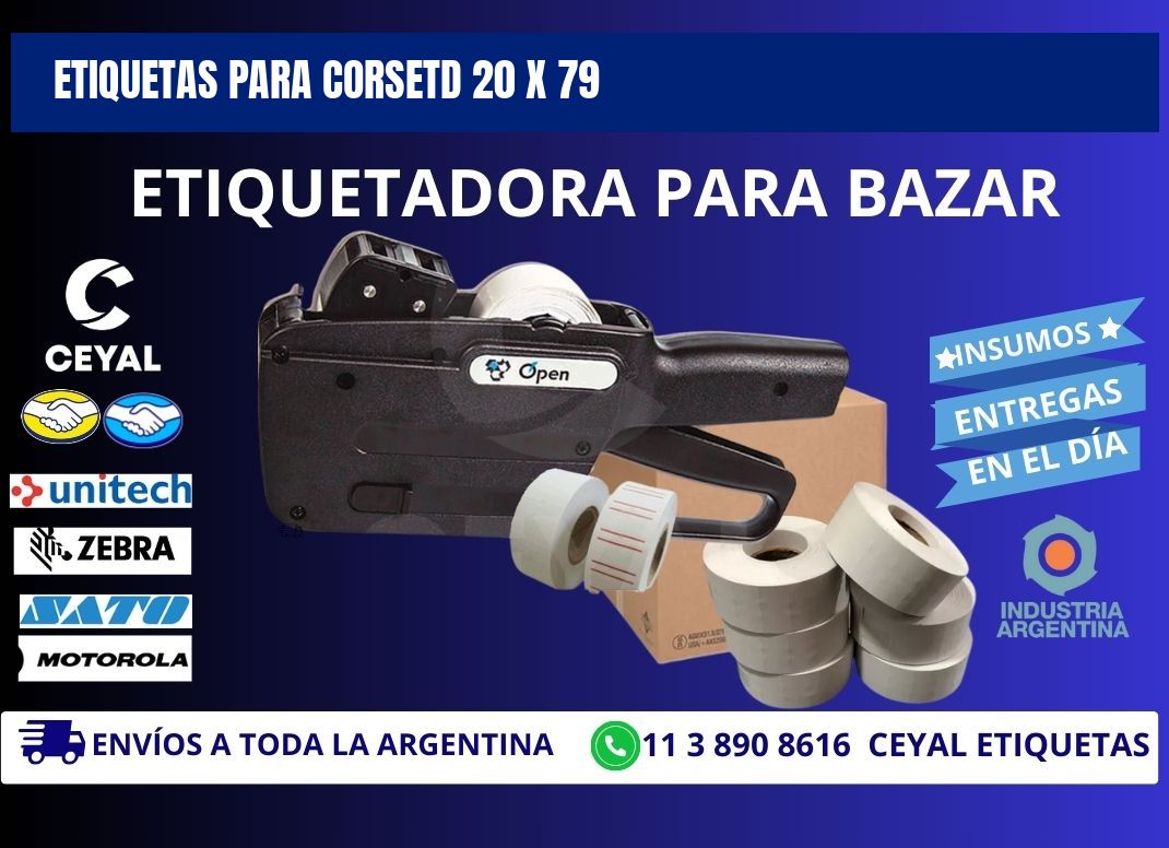 ETIQUETAS PARA CORSETD 20 x 79
