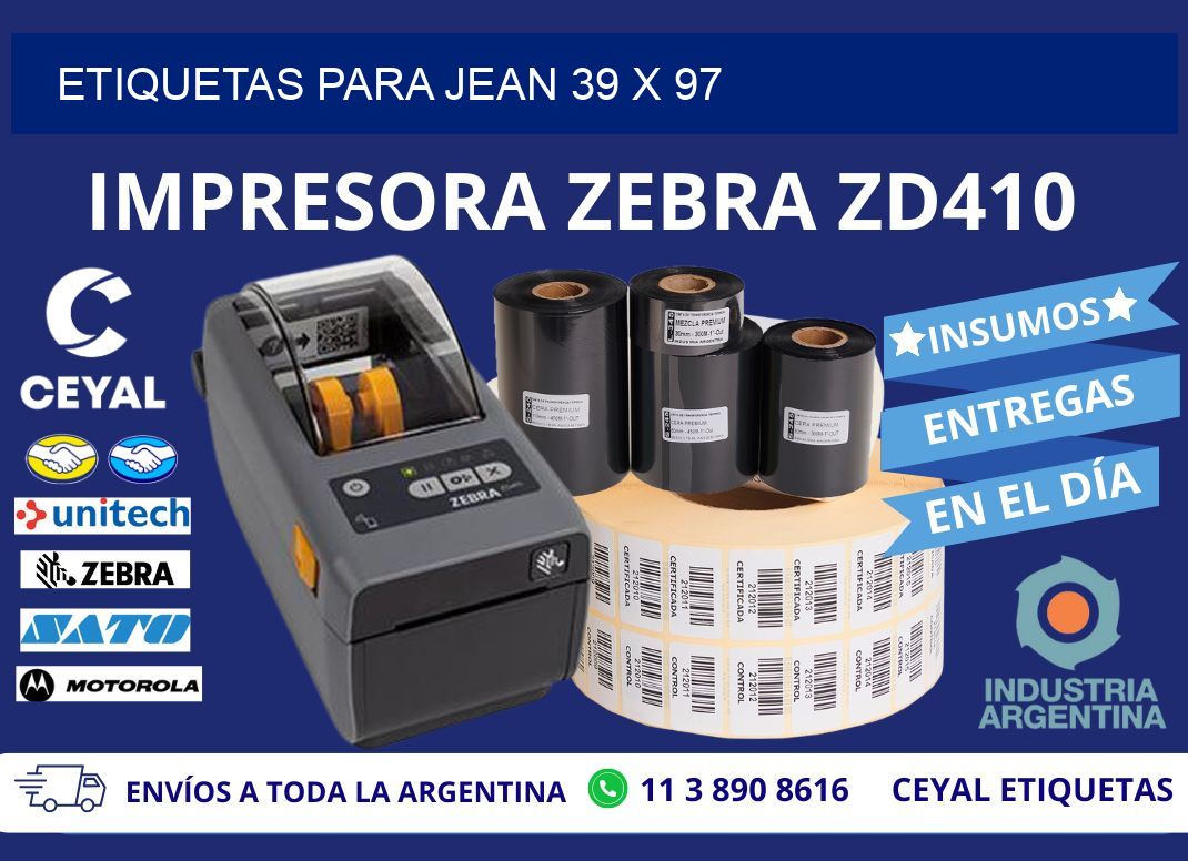 ETIQUETAS PARA JEAN 39 x 97