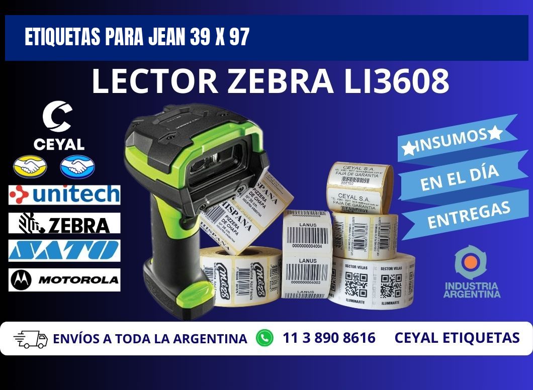 ETIQUETAS PARA JEAN 39 x 97