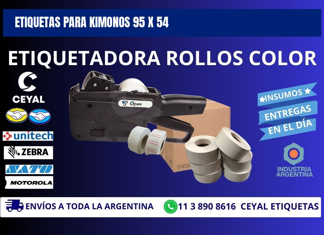 ETIQUETAS PARA KIMONOS 95 x 54