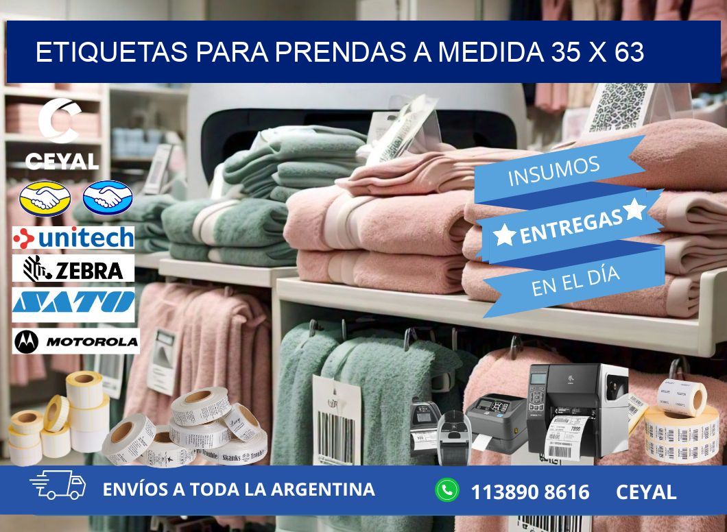 ETIQUETAS PARA PRENDAS A MEDIDA 35 x 63