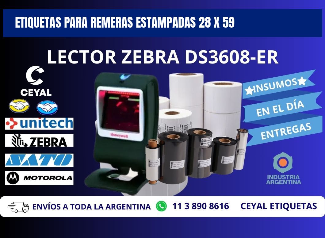 ETIQUETAS PARA REMERAS ESTAMPADAS 28 x 59