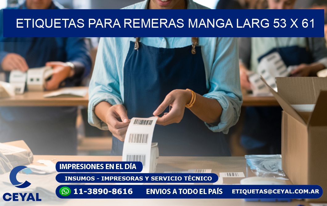 ETIQUETAS PARA REMERAS MANGA LARG 53 x 61