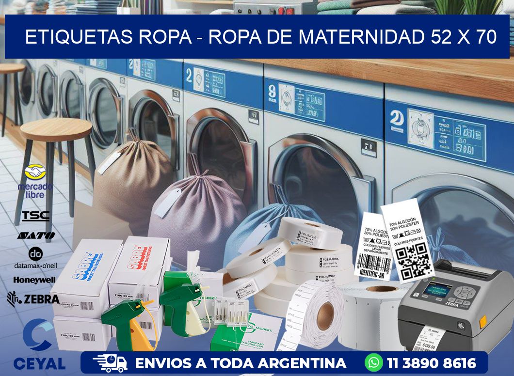 ETIQUETAS ROPA – ROPA DE MATERNIDAD 52 x 70