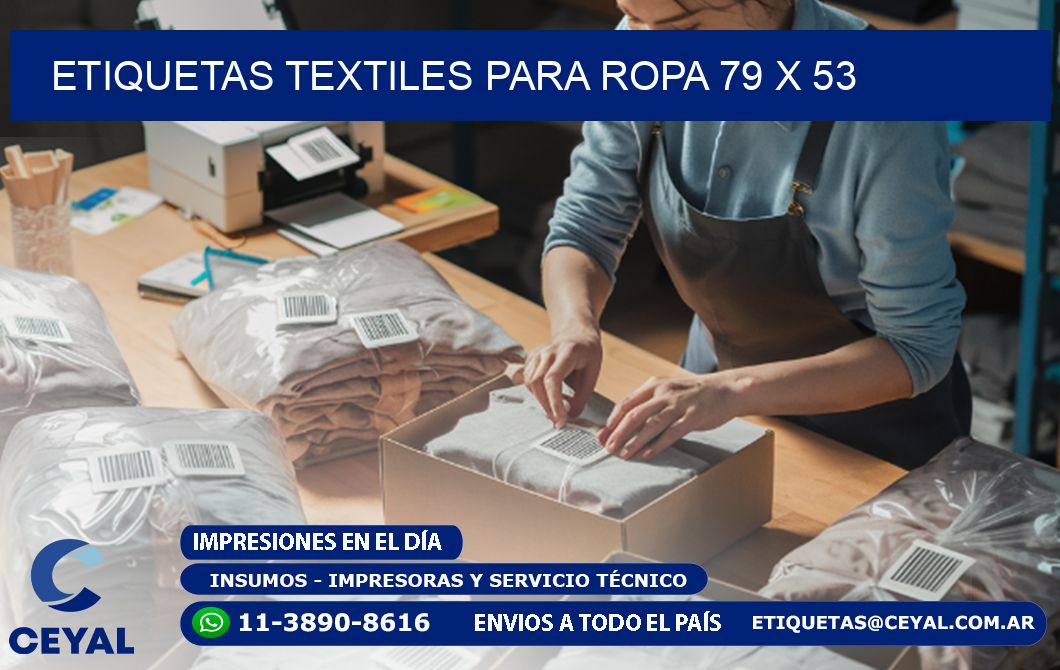 ETIQUETAS TEXTILES PARA ROPA 79 x 53