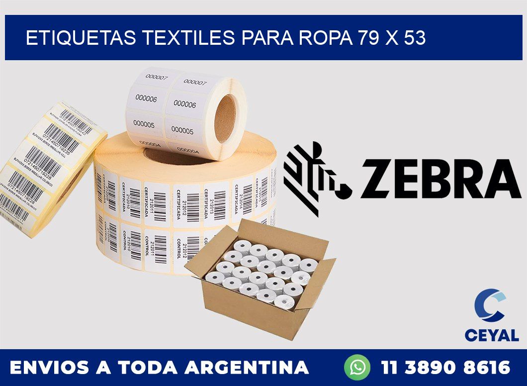 ETIQUETAS TEXTILES PARA ROPA 79 x 53