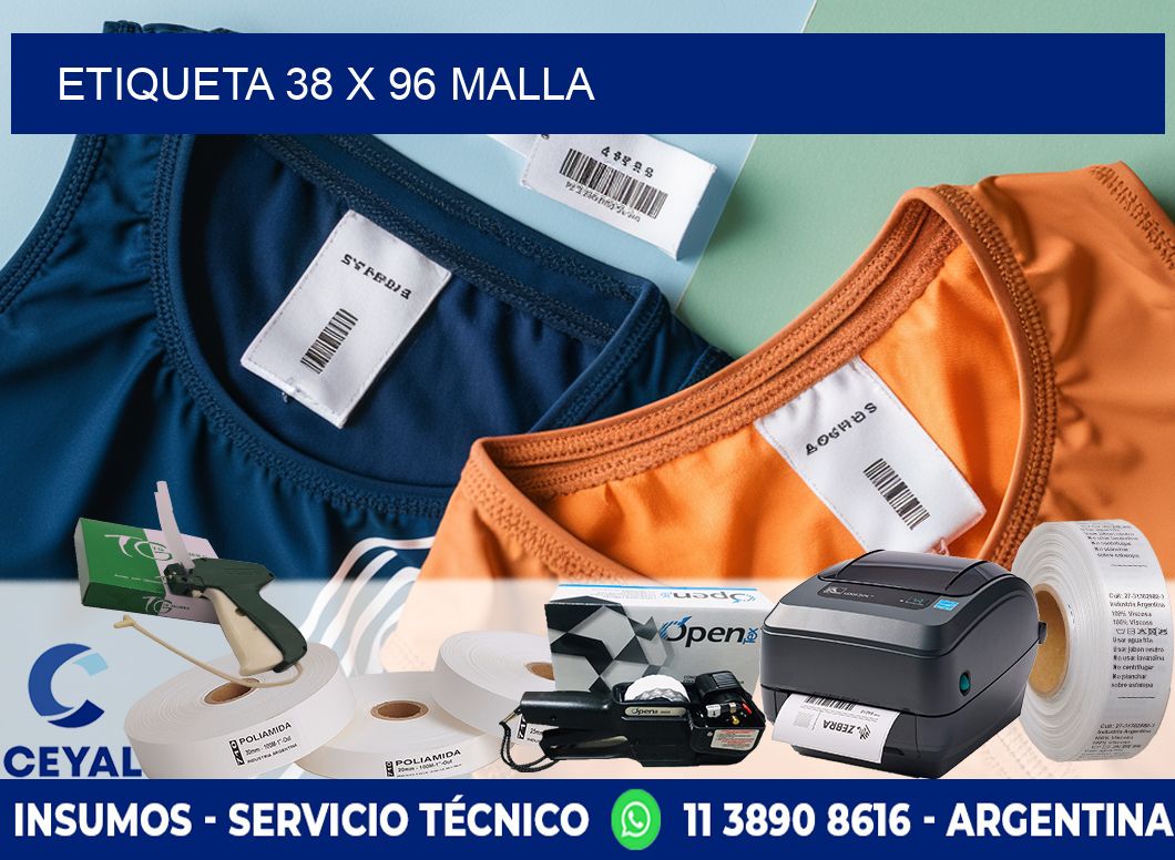 Etiqueta 38 x 96 malla