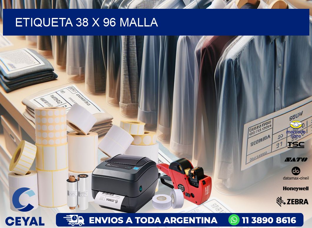 Etiqueta 38 x 96 malla