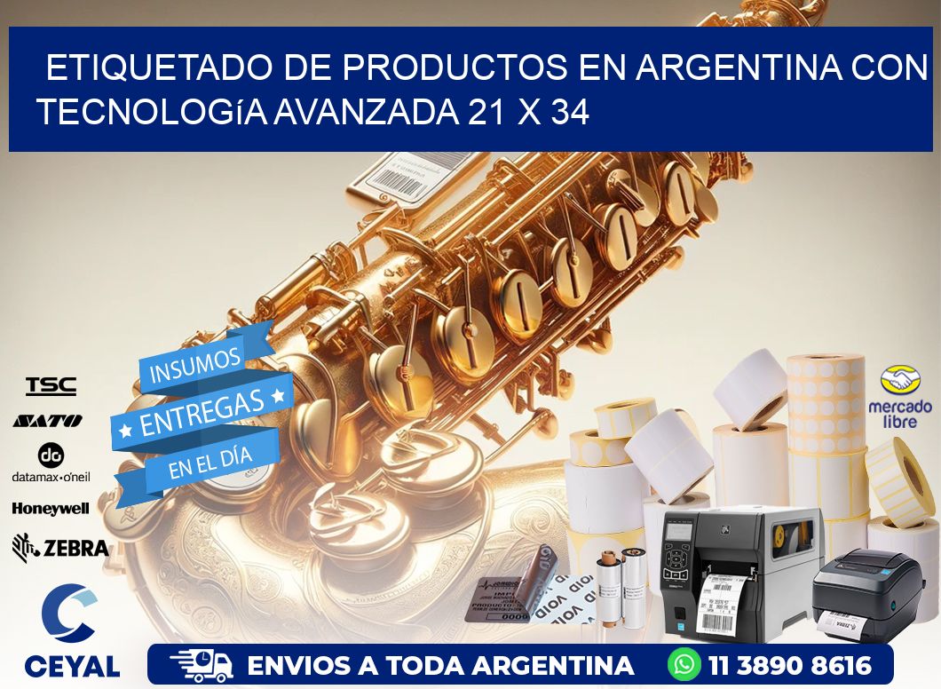 Etiquetado de Productos en Argentina con Tecnología Avanzada 21 x 34