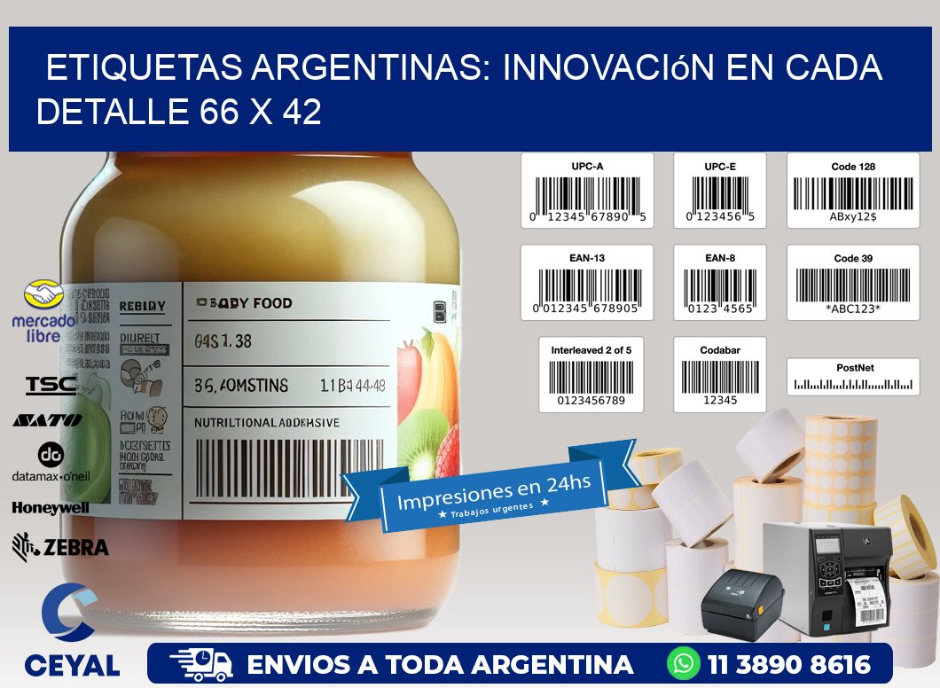 Etiquetas Argentinas: Innovación en Cada Detalle 66 x 42