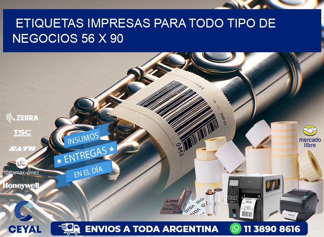 Etiquetas Impresas para Todo Tipo de Negocios 56 x 90