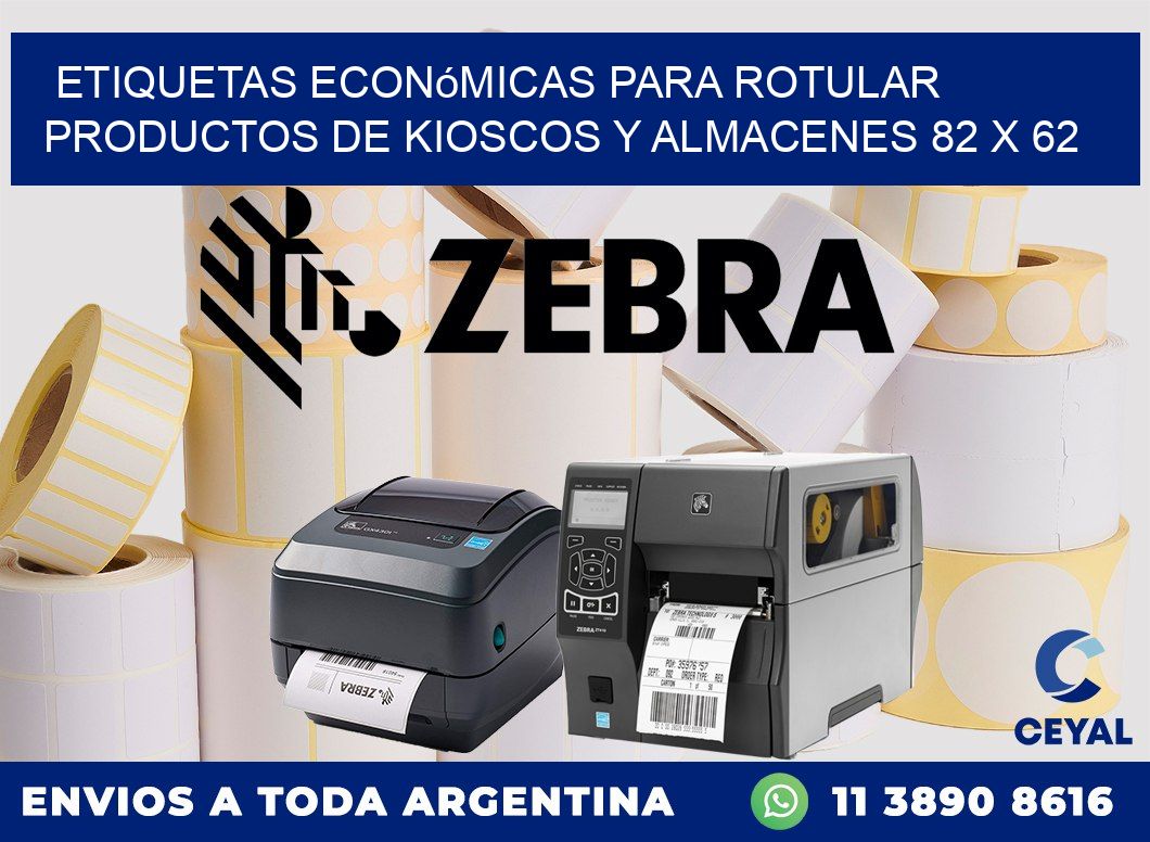 Etiquetas económicas para rotular productos de kioscos y almacenes 82 x 62