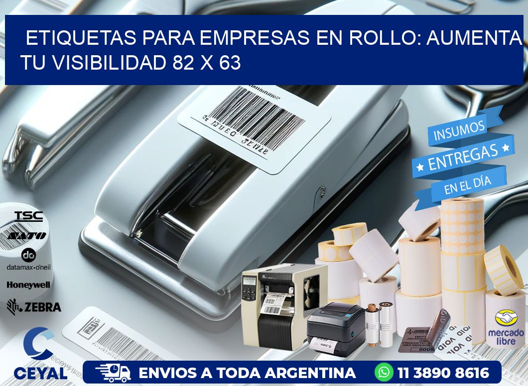 Etiquetas para Empresas en Rollo: Aumenta tu Visibilidad 82 x 63