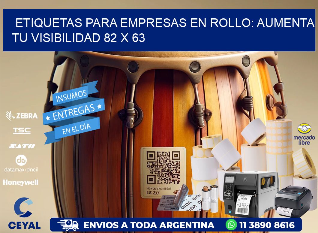 Etiquetas para Empresas en Rollo: Aumenta tu Visibilidad 82 x 63