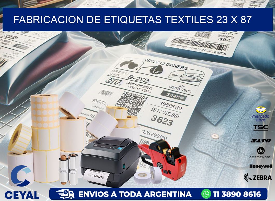 FABRICACION DE ETIQUETAS TEXTILES 23 x 87