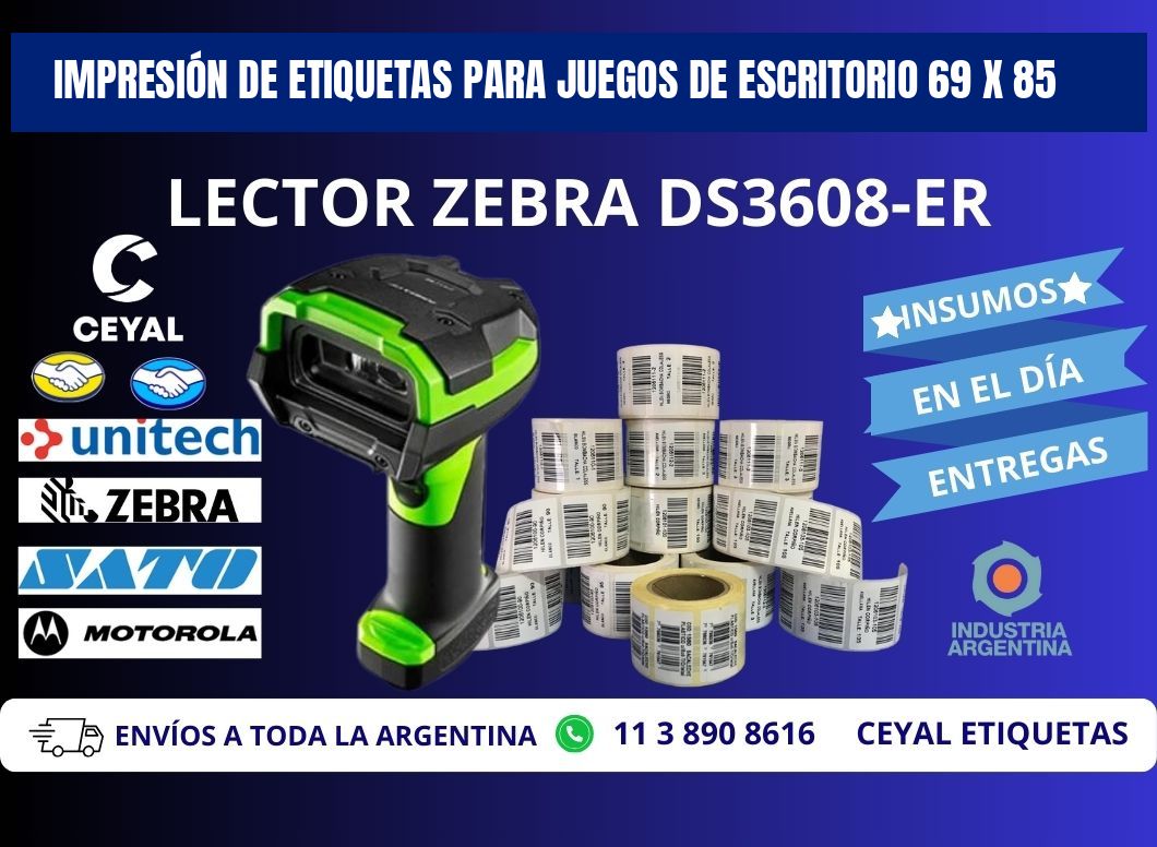 IMPRESIÓN DE ETIQUETAS PARA JUEGOS DE ESCRITORIO 69 x 85