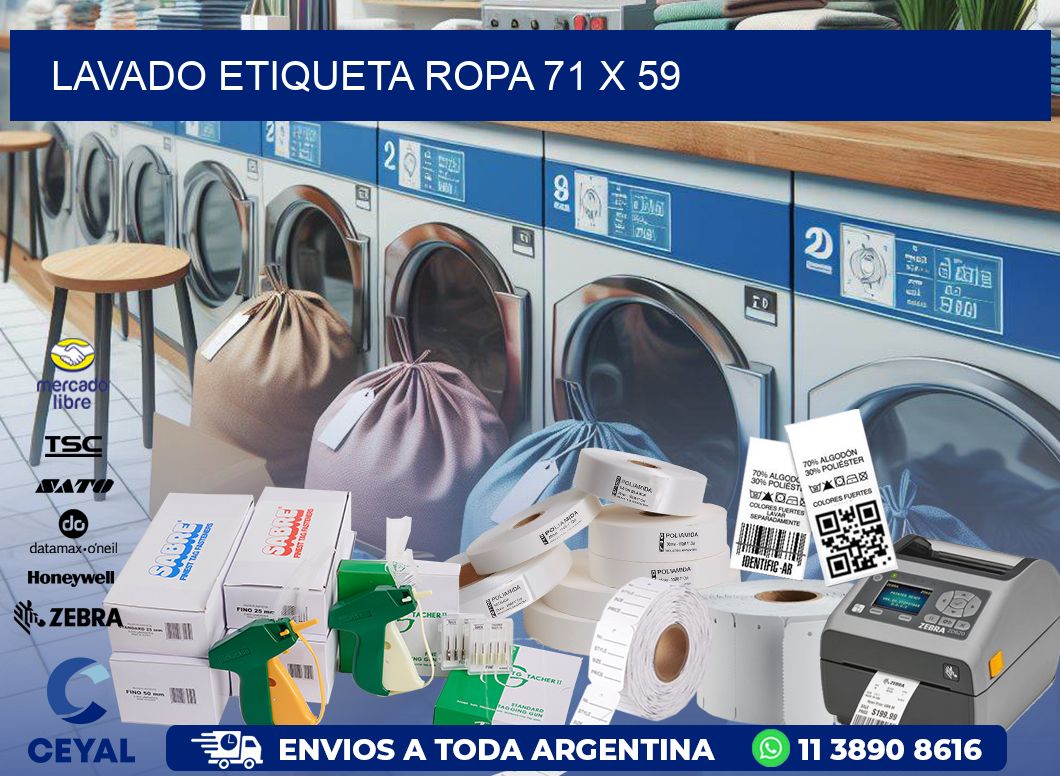 LAVADO ETIQUETA ROPA 71 x 59