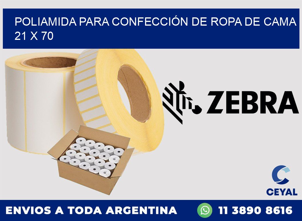 POLIAMIDA PARA CONFECCIÓN DE ROPA DE CAMA  21 x 70
