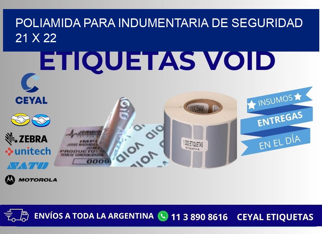 POLIAMIDA PARA INDUMENTARIA DE SEGURIDAD  21 x 22