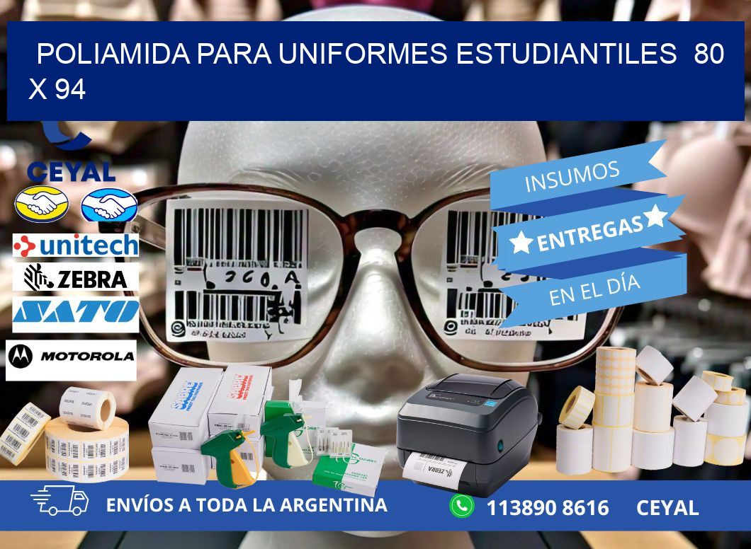 POLIAMIDA PARA UNIFORMES ESTUDIANTILES  80 x 94