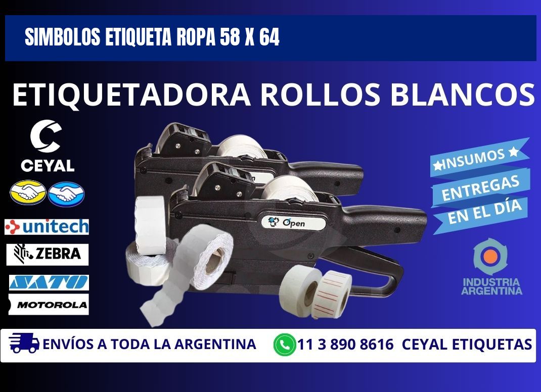 SIMBOLOS ETIQUETA ROPA 58 x 64