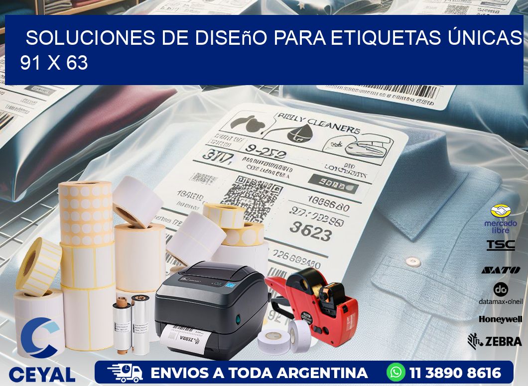 Soluciones de Diseño para Etiquetas Únicas 91 x 63