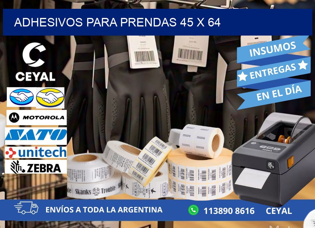 ADHESIVOS PARA PRENDAS 45 x 64