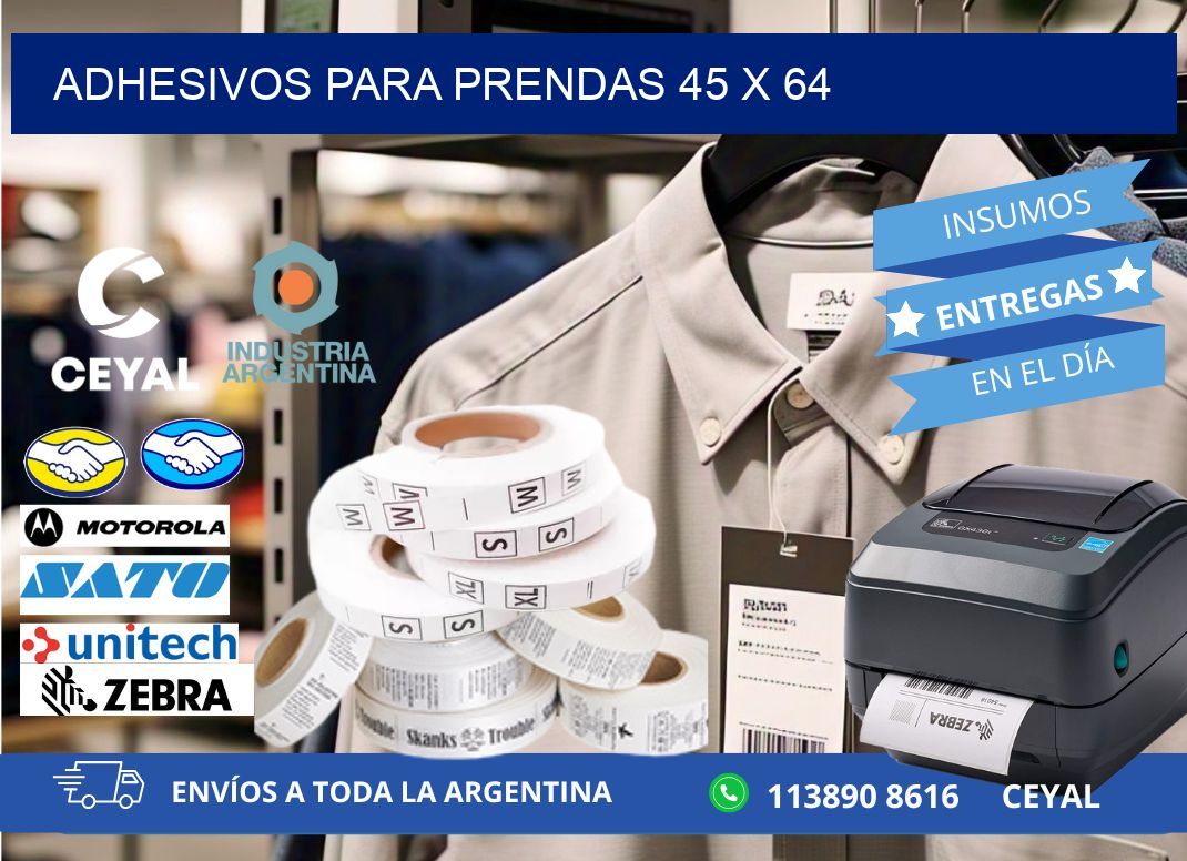 ADHESIVOS PARA PRENDAS 45 x 64