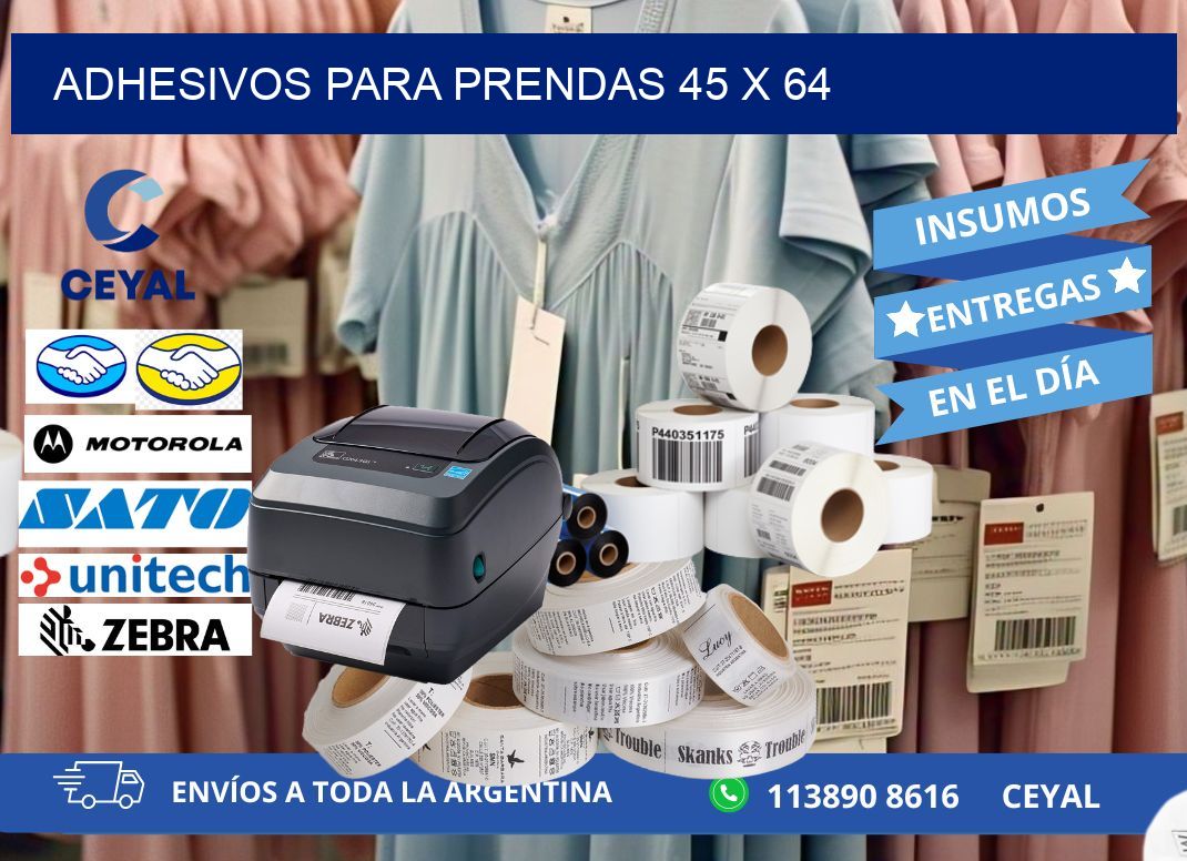 ADHESIVOS PARA PRENDAS 45 x 64