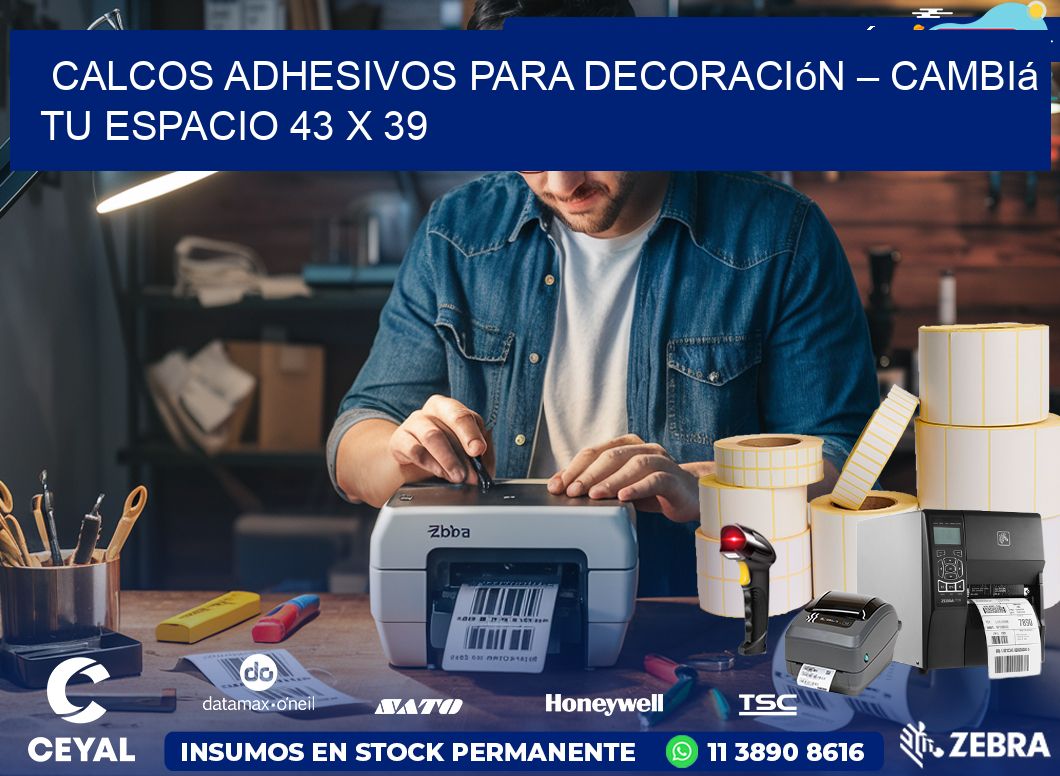 Calcos Adhesivos para Decoración – Cambiá Tu Espacio 43 x 39