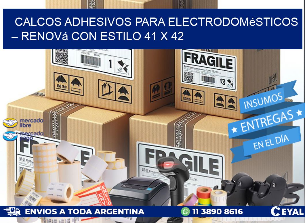 Calcos Adhesivos para Electrodomésticos – Renová con Estilo 41 x 42
