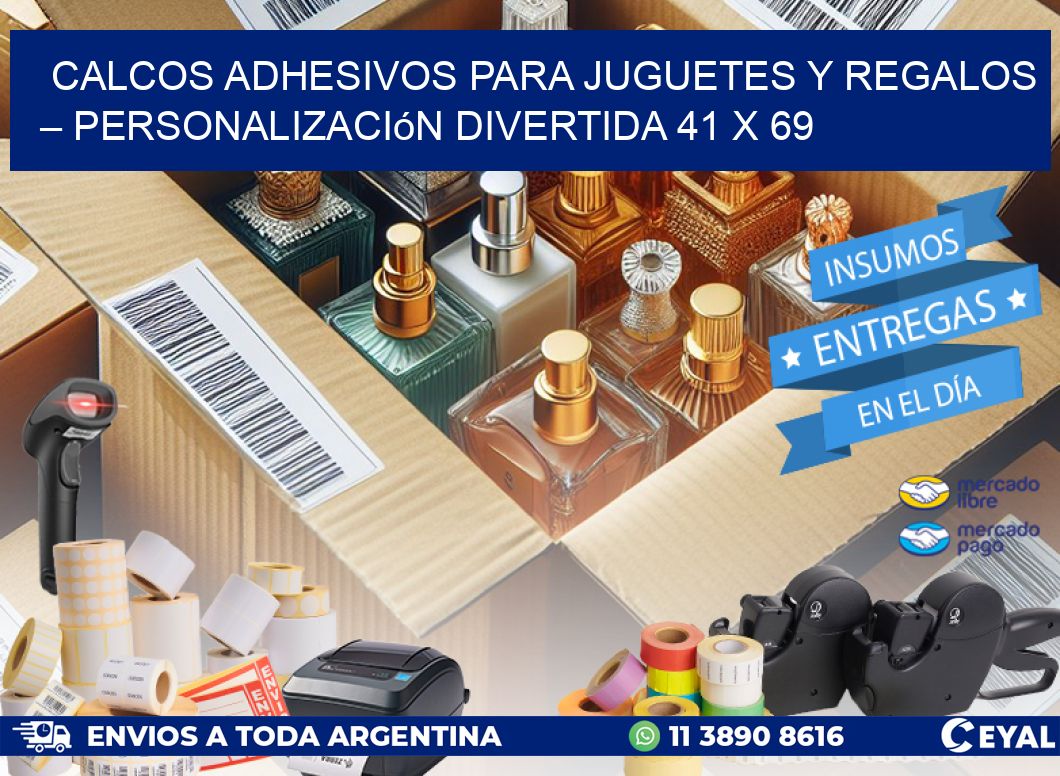 Calcos Adhesivos para Juguetes y Regalos – Personalización Divertida 41 x 69