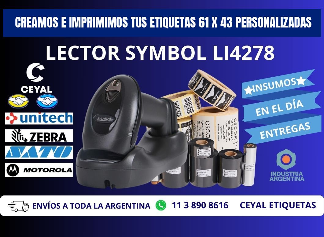 Creamos e Imprimimos tus Etiquetas 61 x 43 Personalizadas