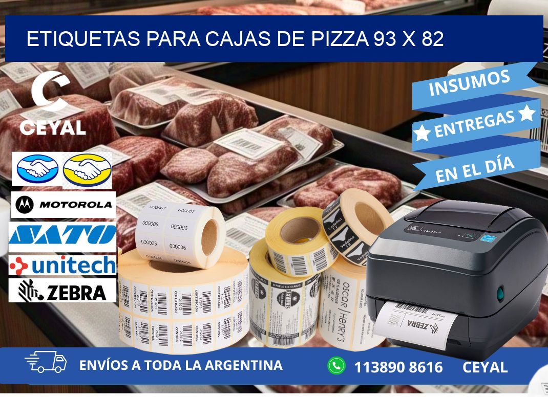 ETIQUETAS PARA CAJAS DE PIZZA 93 x 82