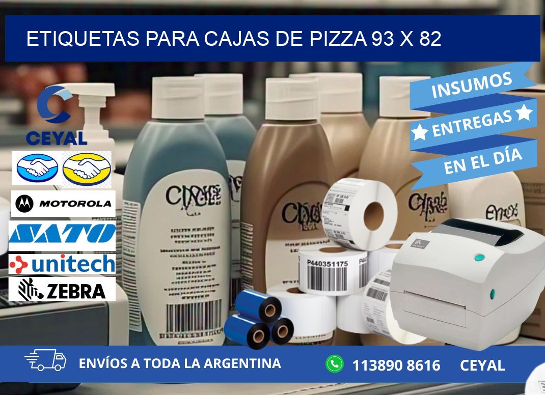 ETIQUETAS PARA CAJAS DE PIZZA 93 x 82