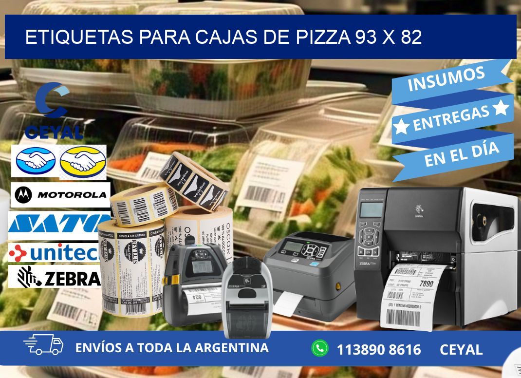 ETIQUETAS PARA CAJAS DE PIZZA 93 x 82