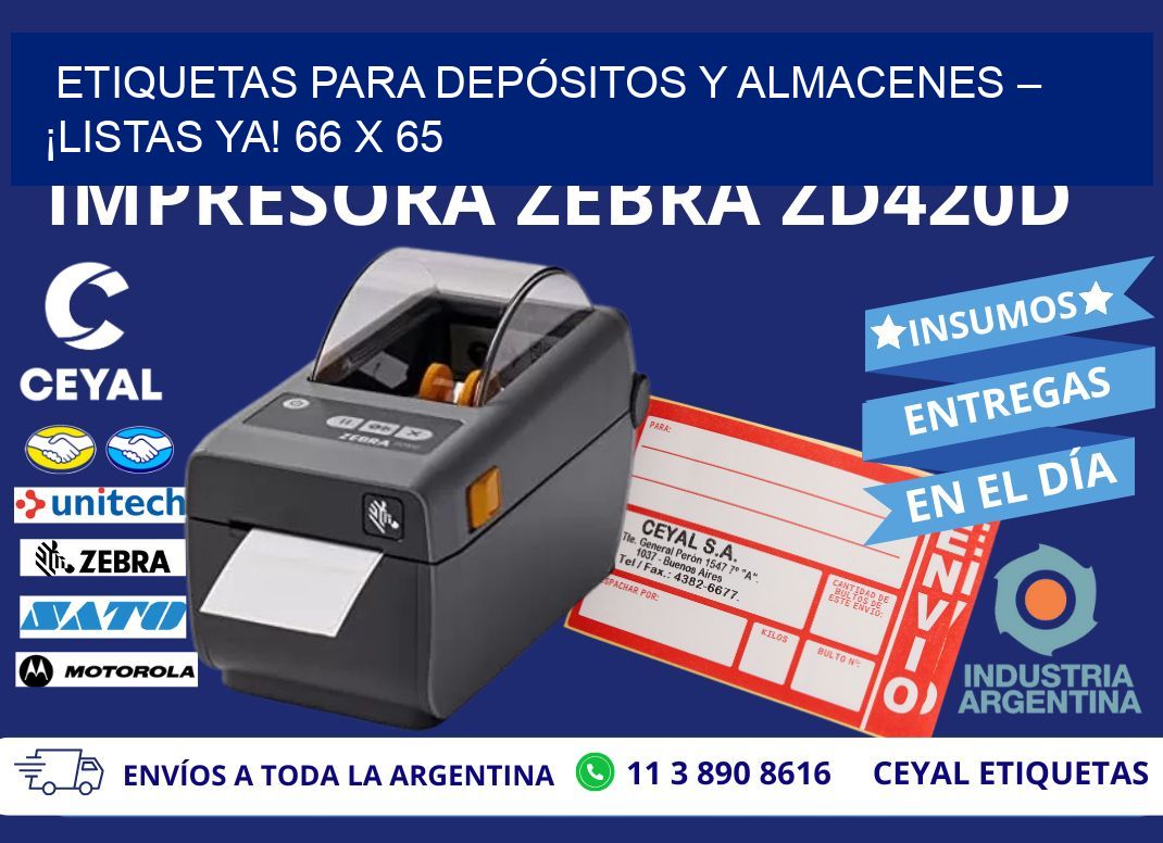 ETIQUETAS PARA DEPÓSITOS Y ALMACENES – ¡LISTAS YA! 66 x 65