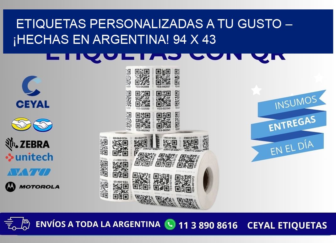 ETIQUETAS PERSONALIZADAS A TU GUSTO – ¡HECHAS EN ARGENTINA! 94 x 43